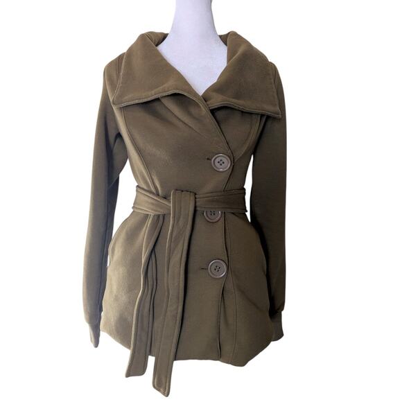 Downeast Basics Bohochic Green Peacoat Floral Lining Small - Picture 1 of 4
